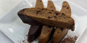 Triple Chocolate Chunk Biscotti