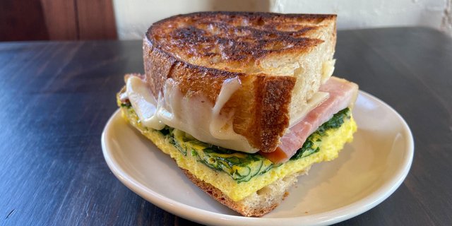 Ham & Swiss Breakfast Sandwich