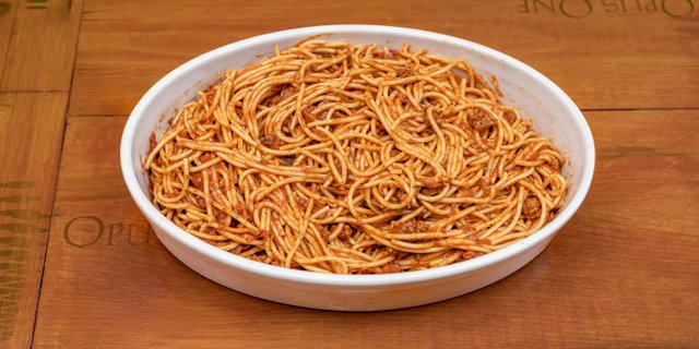 Spaghetti & Meat Sauce Tray