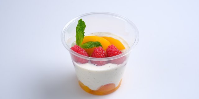 Peach Raspberry Parfait