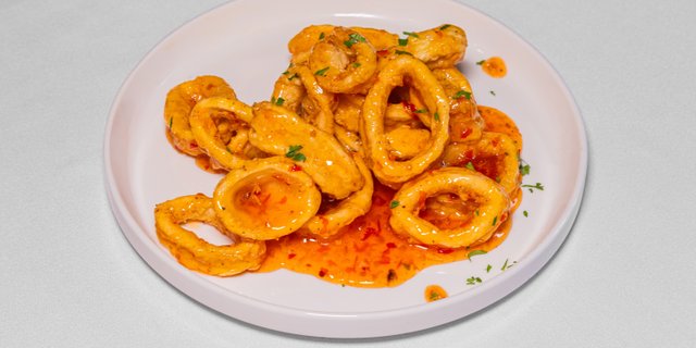 Hot Cherry Peppers Calamari