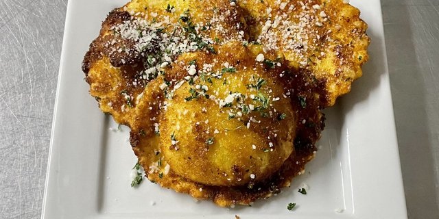 Pan of Toasted Ravioli