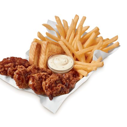 Honey BBQ Sauced & Tossed Chicken Strip Basket