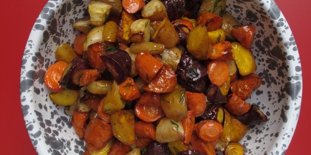 Honey Rainbow Carrots