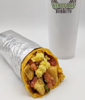 No Meat Breakfast Burrito