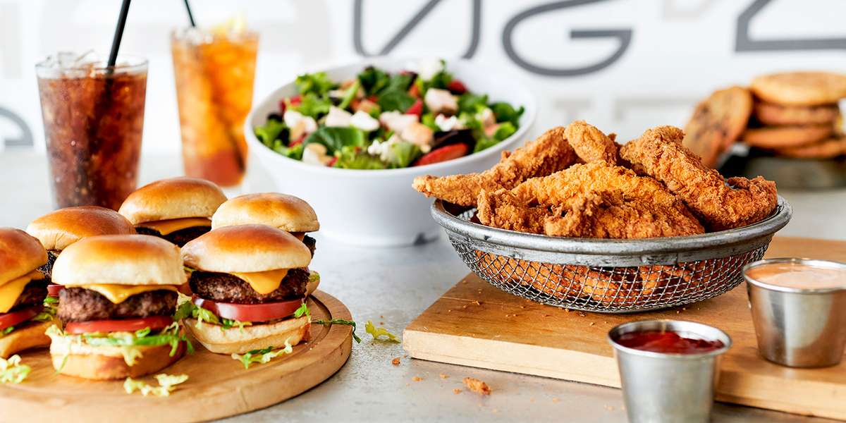 Let us do all the work while you take all the credit. Our unique slider creations are surefire crowd-pleasers. Our fresh salads, gourmet cookies, and house-made chips will have your guests raving. Order from us because life is too short for boring burgers! - Burger 21