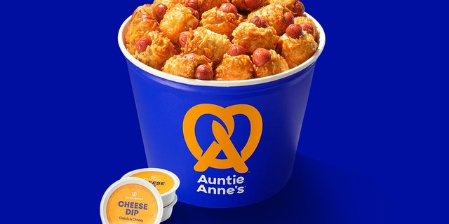 Crispy Cheesy Mini Pretzel Dogs Bucket
