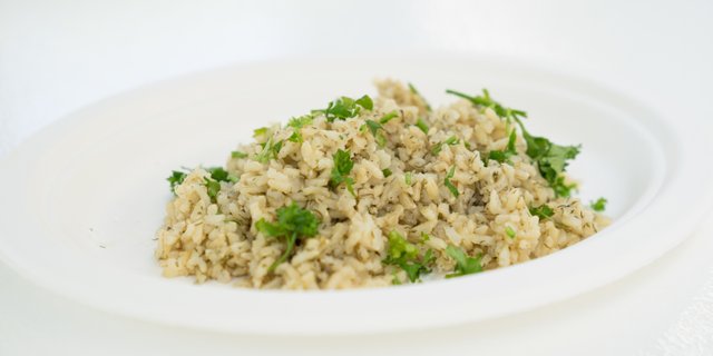 Brown Rice W/ Herbs Platter