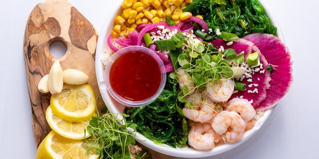 Kilauea Shrimp Poke Bowl