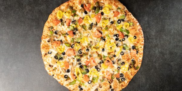 Veggie Pizza w/ White Sauce