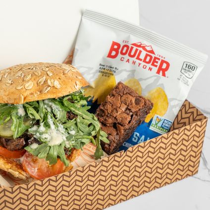 Veggie Burger Boxed Lunch