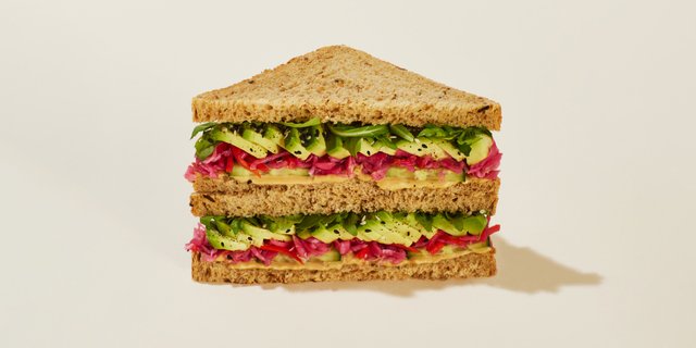 Rainbow Veggie Sandwich