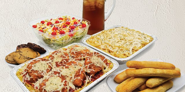 Baked Chicken Parmigiano & Fettuccine Alfredo Meal