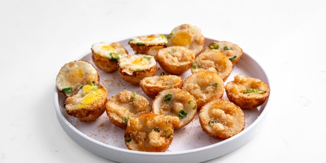 Rice Pancake Balls Quail Eggs