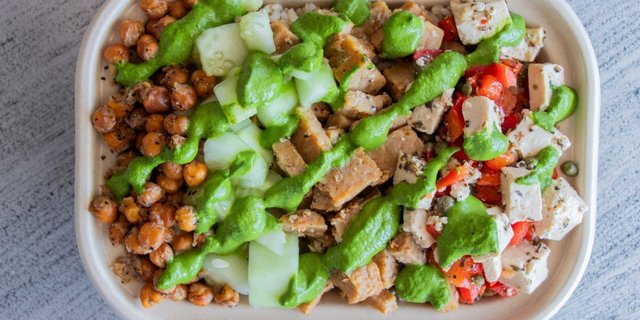 Pesto Feta Grain Bowl