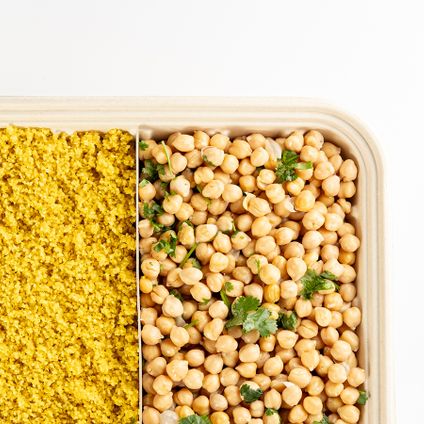 Wheat Pilaf & Garbanzo Beans Platter