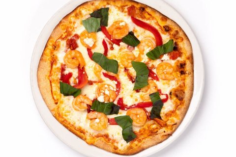 Spicy Shrimp Pizza