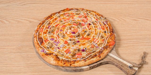 Chettinad Mushroom Pizza