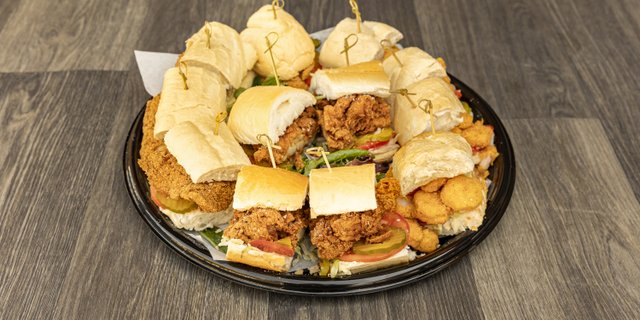 Fried Chicken Po'Boy Sandwich