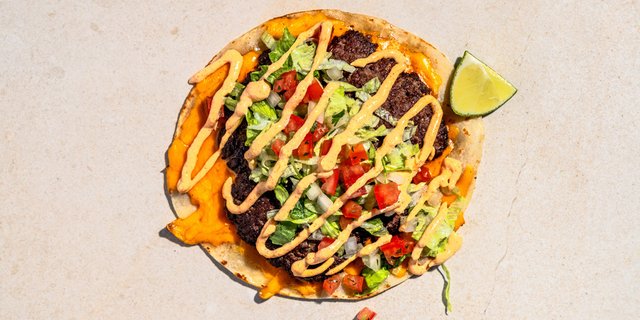 Smashed Cheeseburger Taco