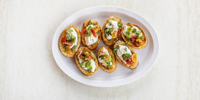Mini Burrata Toast