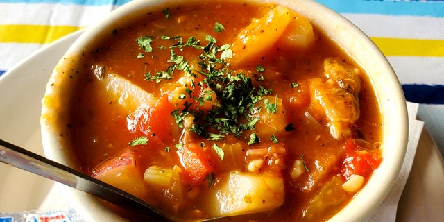 Spicy Minorcan Clam Chowder