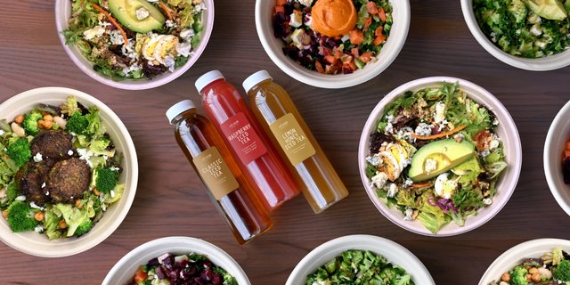 Grain & Salad Bowl +Beverage Assortment
