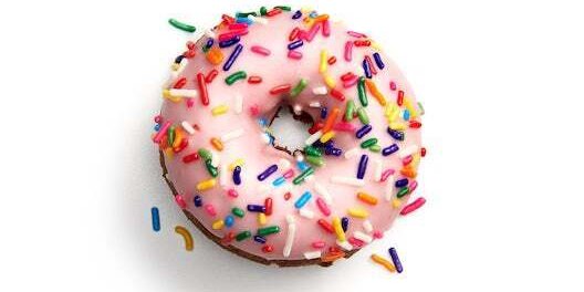 Strawberry Iced w/ Sprinkles Donut