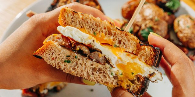 Pork Sausage, Egg & Cheese Sandwich