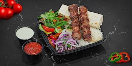 Ground Beef Kebab Plate