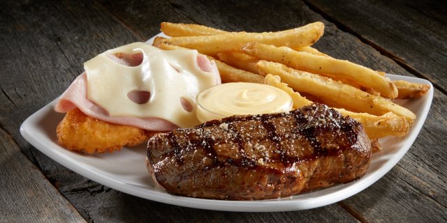 Steak & Malibu Chicken
