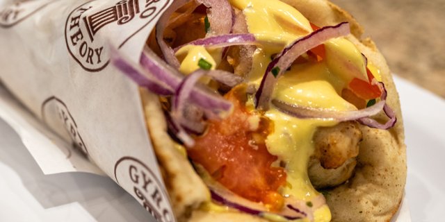 Chicken Souvlaki Pita Wrap