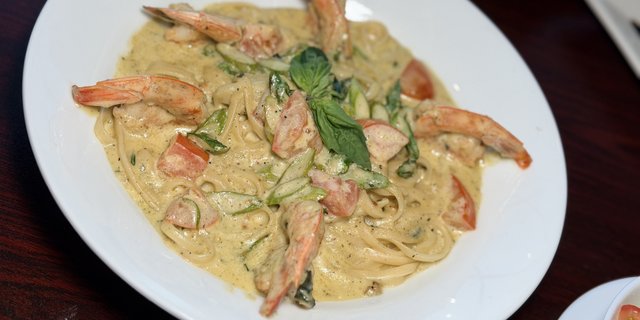 Shrimp Creamy Pesto