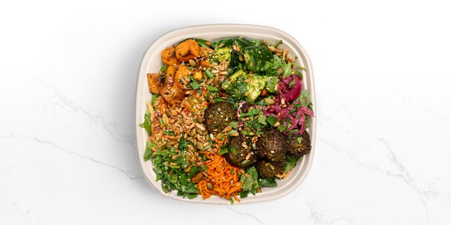 Baked Falafel Salad