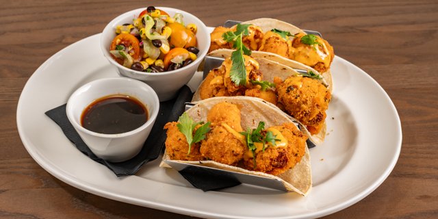 Baja Crispy Cauliflower Tacos