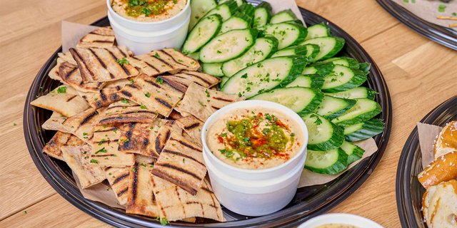 Pesto Hummus Platter
