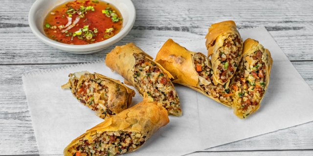 Boudin Egg Rolls