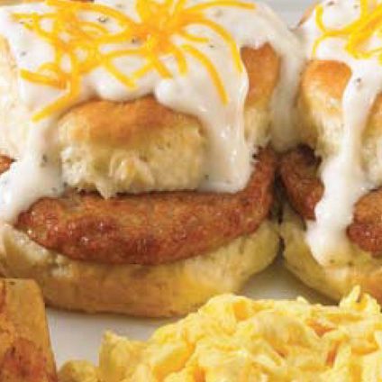 Country Sausage Biscuit Breakfast