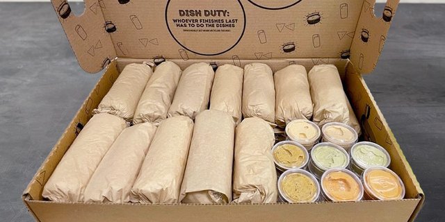 Chicken, Bacon, & Guac Cold Wrap Group Boxes