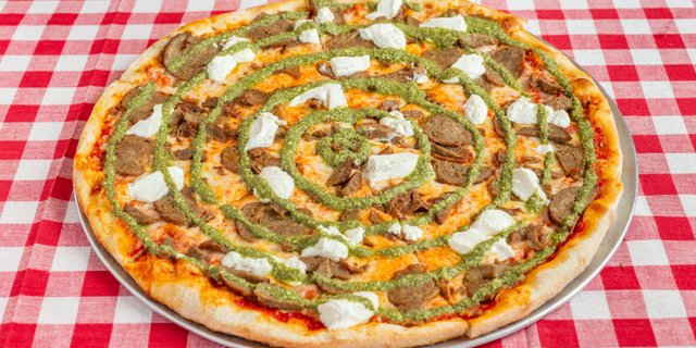 New York-Style Bella Meatball Pizza