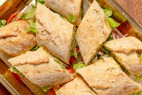 Vegetarian Baguette Sandwich