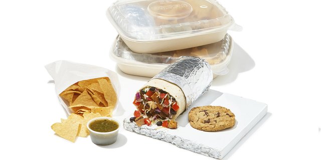 Fajita Veggies & Queso Burrito Boxed Lunch