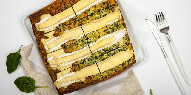 Spinach & Brie Quiche