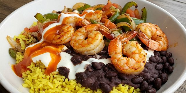 Shrimp Over Rice
