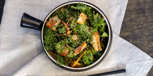 Miso Kale & Kimchi Salad Tray