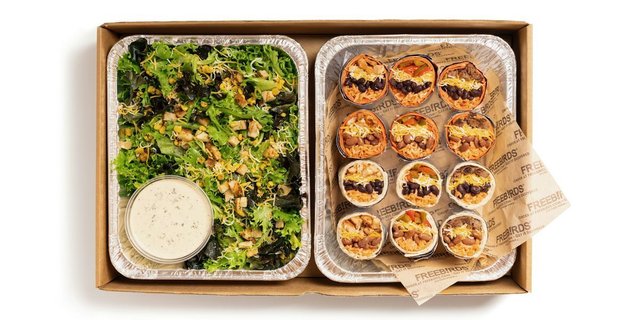 12 Burrito Halves + Group Salad