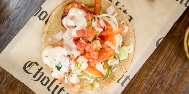 Adobo Shrimp Taco Bar