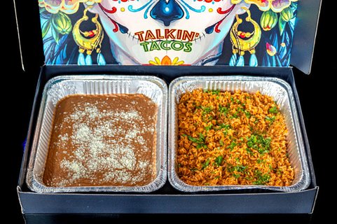 Rice & Refried Beans Platter