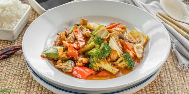 Mixed Vegetables w/ Brown Sauce