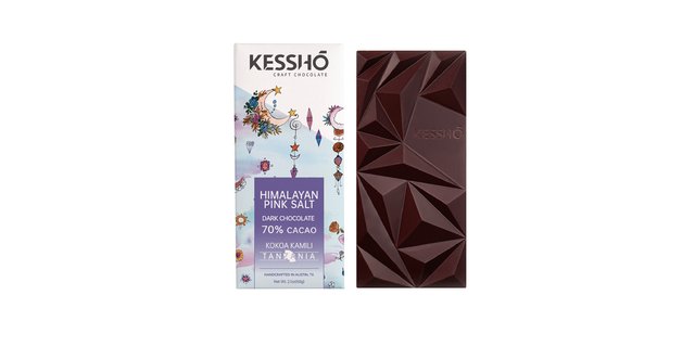 Himalayan Pink Salt 70% Dark Chocolate Bar